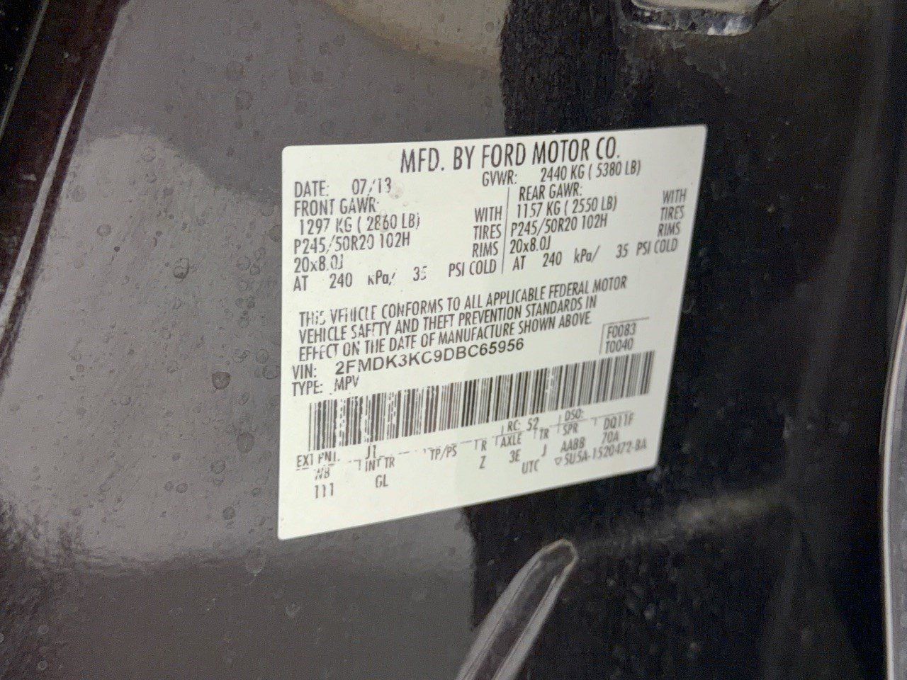 Used 2013 Ford Edge Limited FWD image 31