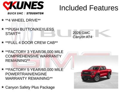 New 2026 GMC Canyon AT4