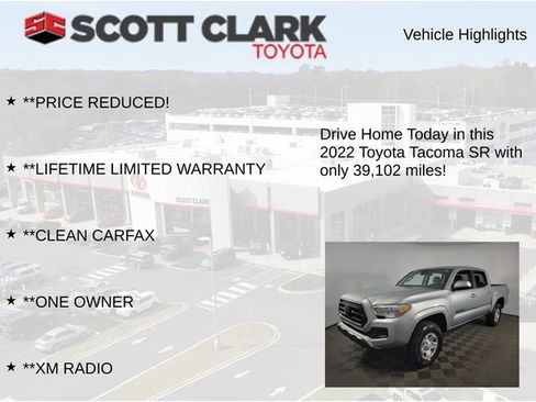 Used 2022 Toyota Tacoma SR w/ SR Convenience Package RWD image 12