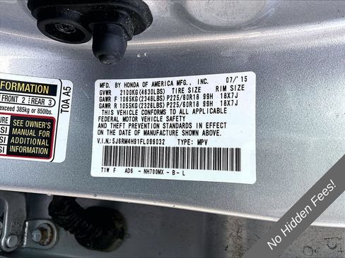 Used 2015 Honda CR-V Touring image 31