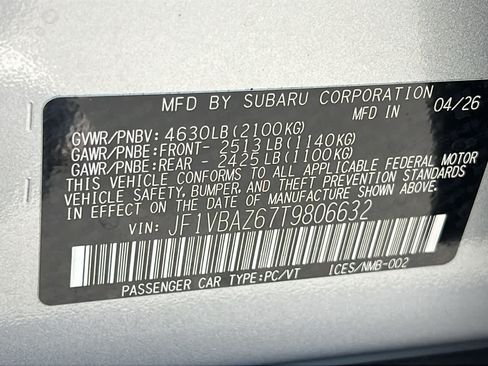 New 2026 Subaru WRX GT AWD/4WD image 30