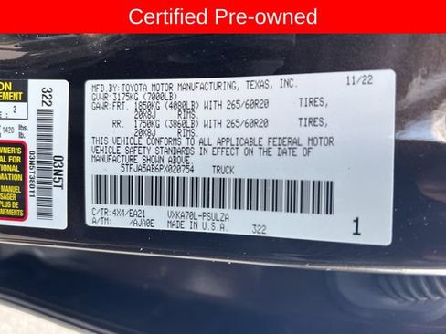 Certified 2023 Toyota Tundra Limited w/ Power Package RWD image 36