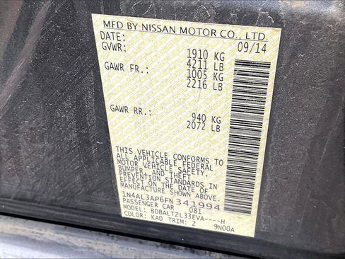 Used 2015 Nissan Altima 2.5 SL w/ Technology Package image 5