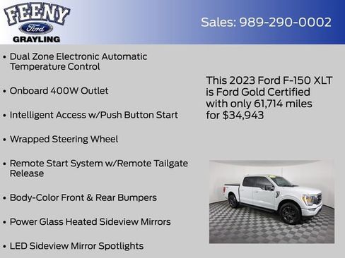 Used 2023 Ford F150 XLT w/ Equipment Group 302A High image 22