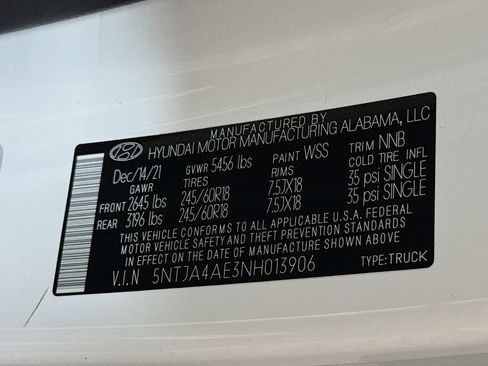 Certified 2022 Hyundai Santa Cruz SE w/ Cargo Package FWD image 33