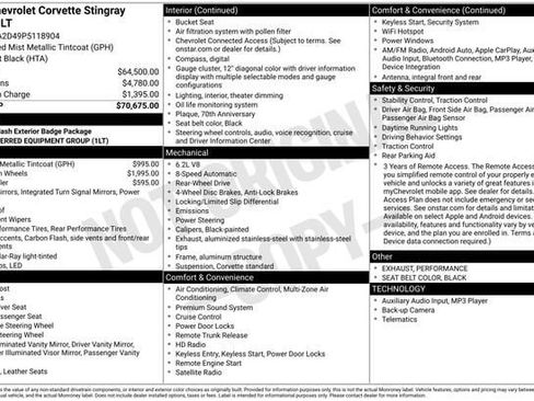 Used 2023 Chevrolet Corvette Stingray Coupe w/ 1LT RWD image 11