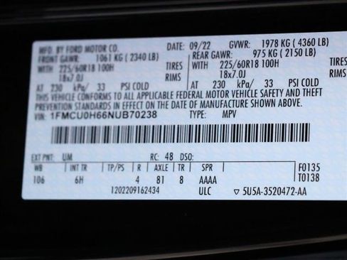 Used 2022 Ford Escape SEL image 31