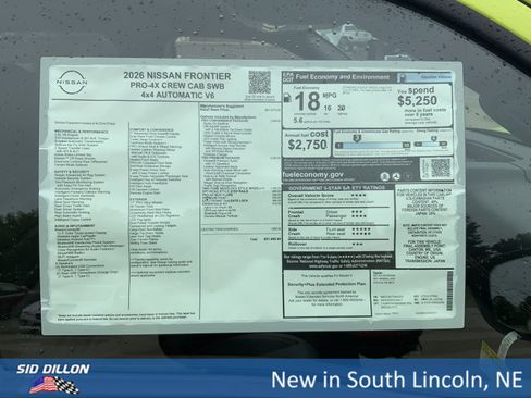 New 2026 Nissan Frontier PRO-4X w/ Pro Premium Package image 12