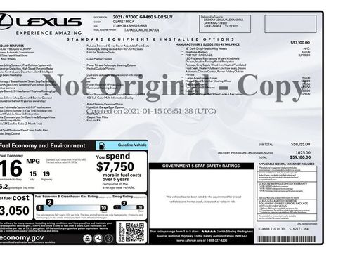 Used 2021 Lexus GX 460 Premium w/ Premium Package AWD/4WD image 3