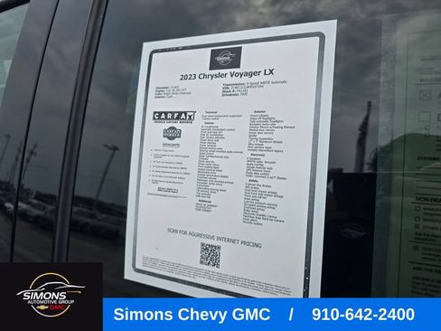 Used 2023 Chrysler Voyager LX FWD image 61