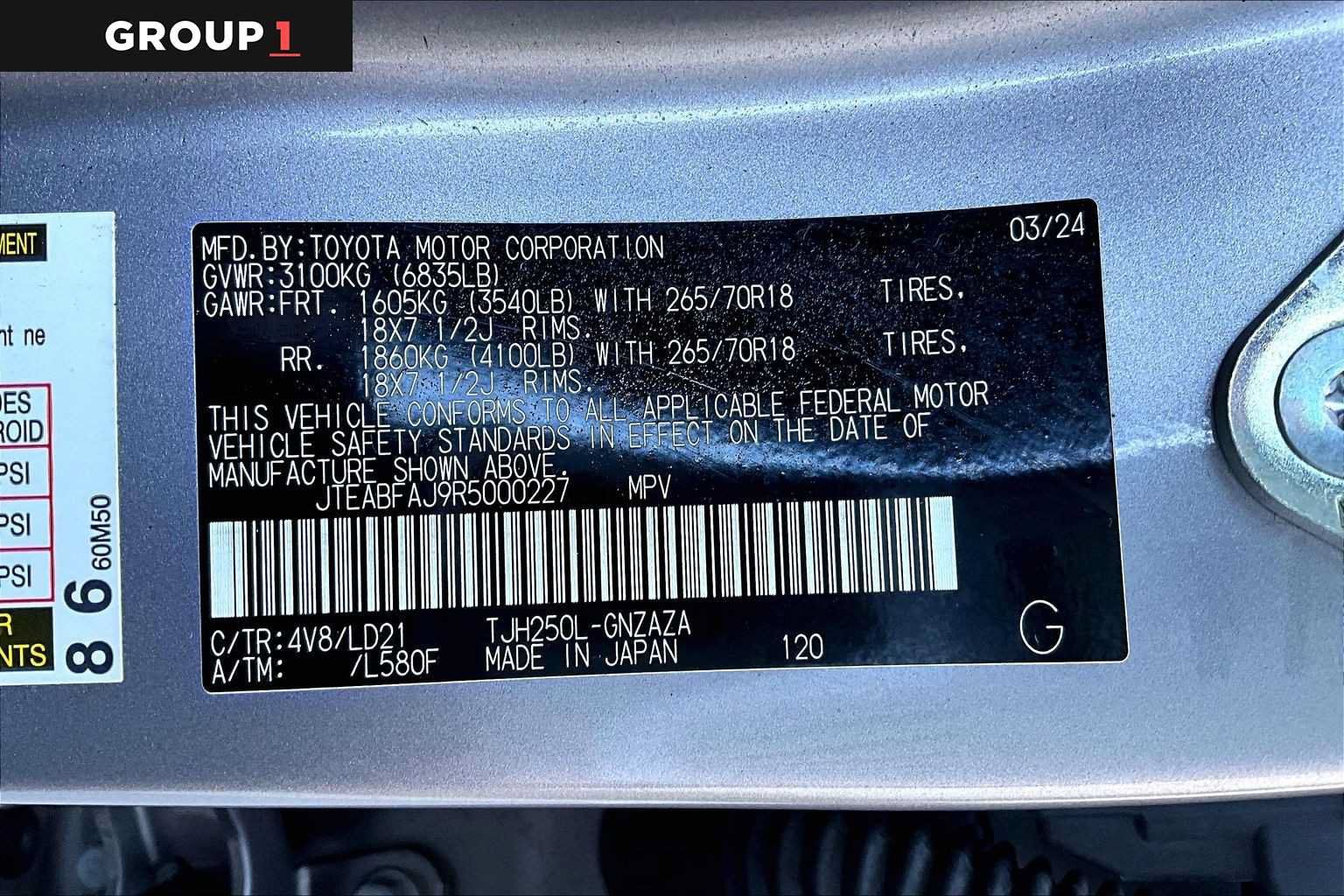 Used 2024 Toyota Land Cruiser AWD/4WD image 36