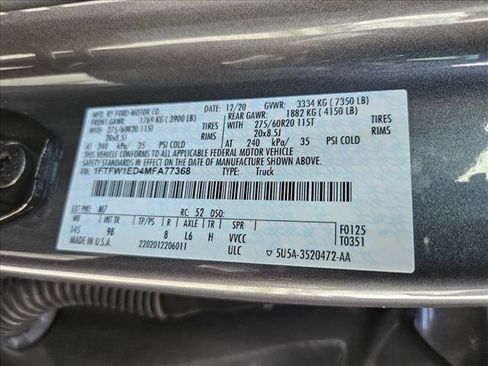 Used 2021 Ford F150 Platinum w/ Equipment Group 701A High AWD/4WD image 23