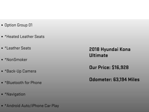 Used 2018 Hyundai Kona Ultimate AWD/4WD image 6
