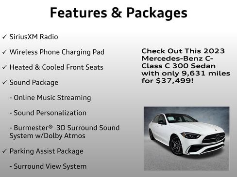 Used 2023 Mercedes-Benz C 300 4MATIC Sedan image 8