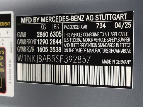 Certified 2025 Mercedes-Benz GLC 63 AMG S w/ Driver Assistance Package image 39