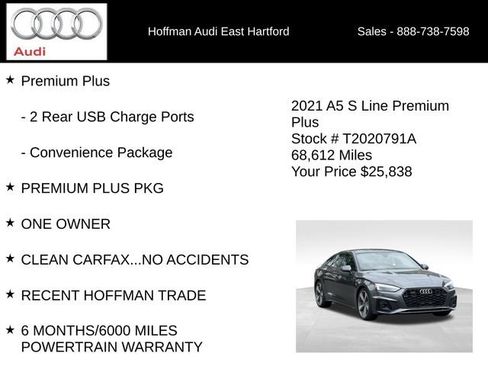 Used 2021 Audi A5 2.0T Premium Plus AWD/4WD image 18