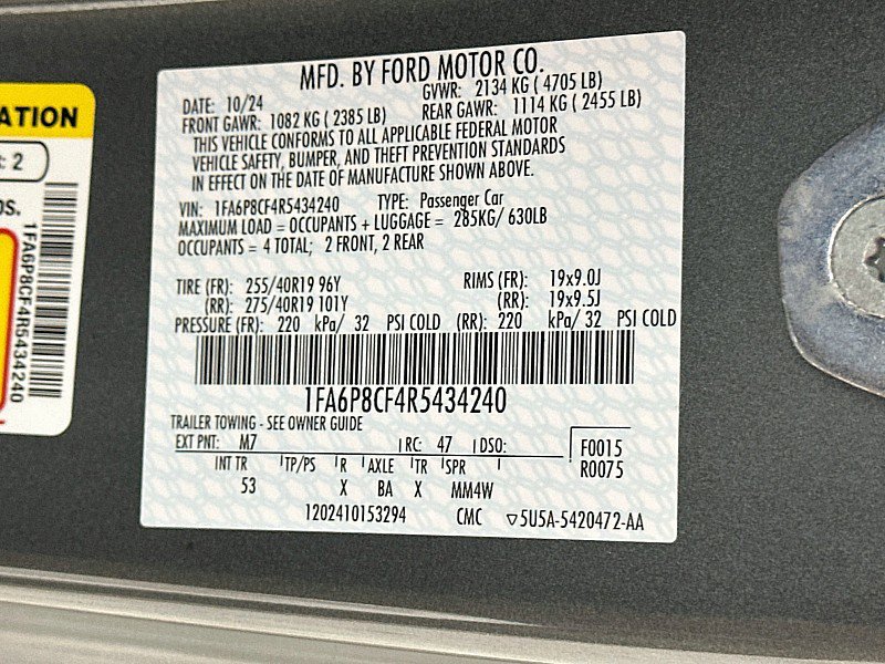 Used 2024 Ford Mustang GT Premium w/ GT Performance Package RWD image 32