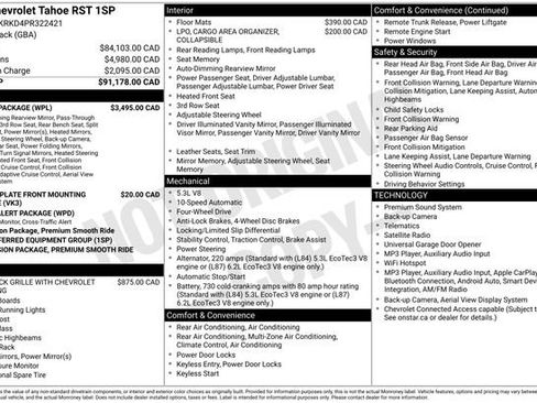 Used 2023 Chevrolet Tahoe RST w/ Luxury Package AWD/4WD image 20