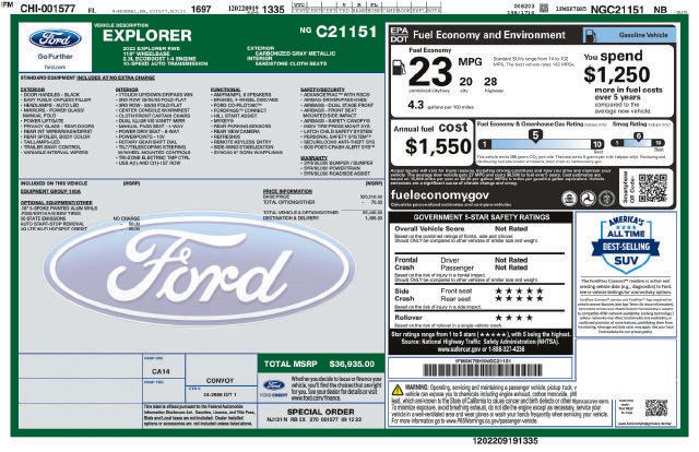 Used 2022 Ford Explorer 2WD image 2