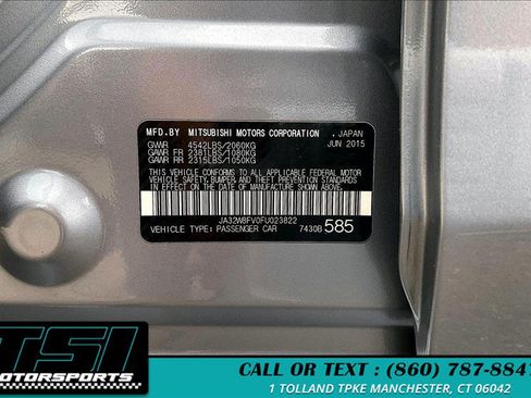 Used 2015 Mitsubishi Lancer Evolution GSR AWD/4WD image 34