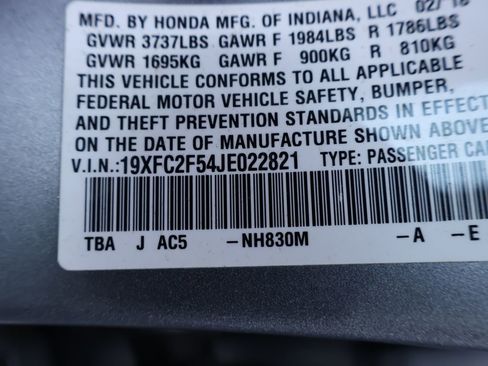 Certified 2018 Honda Civic LX image 13