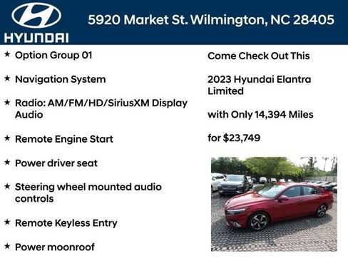 Certified 2023 Hyundai Elantra Limited FWD image 6