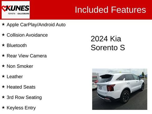 Used 2024 Kia Sorento S AWD/4WD image 2