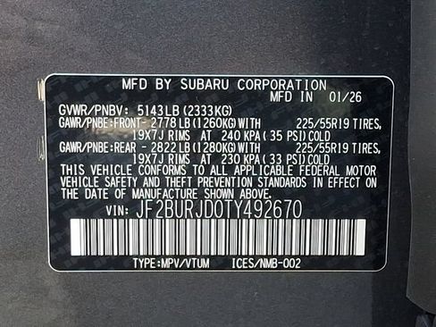 New 2026 Subaru Outback Touring XT AWD/4WD image 18