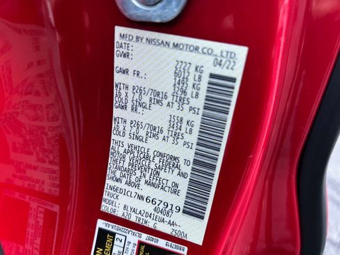 Used 2022 Nissan Frontier S w/ Technology Package image 38