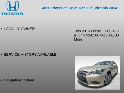 Used 2015 Lexus LS 460 w/ Comfort Package image 7
