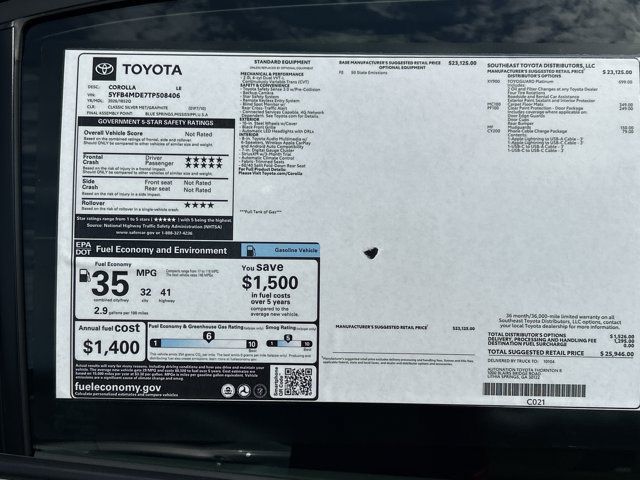New 2026 Toyota Corolla LE FWD image 20