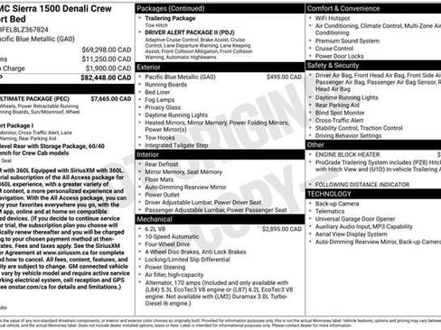 Certified 2020 GMC Sierra 1500 Denali w/ Denali Ultimate Package AWD/4WD image 34