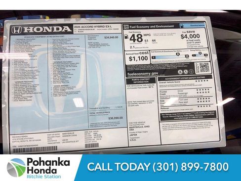 New 2025 Honda Accord Hybrid EX-L image 22