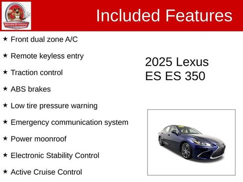 Used 2025 Lexus ES 350 w/ Premium Package image 4
