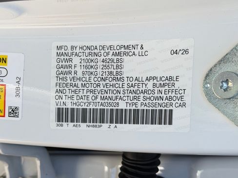 New 2026 Honda Accord Sport image 20