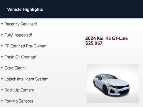 Used 2024 Kia K5 GT-Line FWD image 2