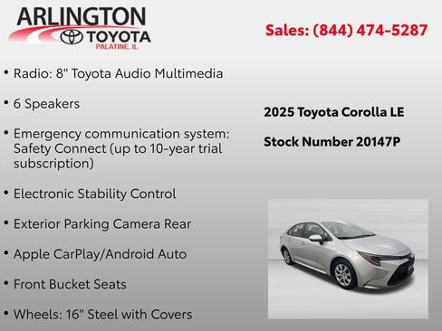 Used 2025 Toyota Corolla LE FWD image 4