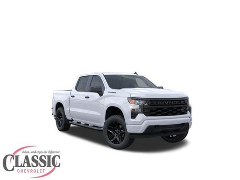 New 2026 Chevrolet Silverado 1500 Custom w/ Turbomax Blackout Package RWD image 1
