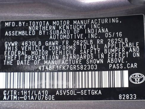 Used 2016 Toyota Camry XLE FWD image 39