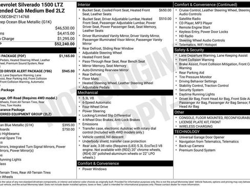 Used 2017 Chevrolet Silverado 1500 LTZ Z71 w/ LTZ Plus Package image 8