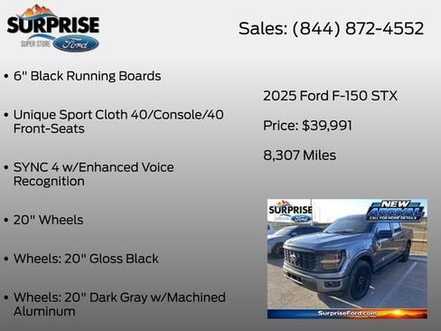 Used 2025 Ford F150 STX w/ STX Black Appearance Package RWD image 16