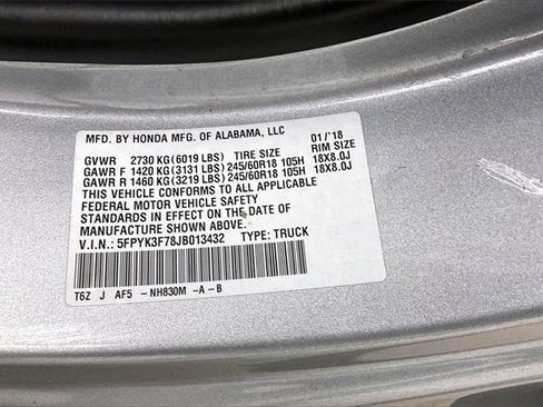 Used 2018 Honda Ridgeline RTL-E image 33