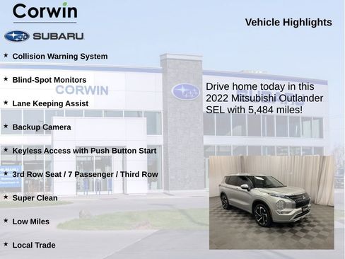 Used 2022 Mitsubishi Outlander SEL AWD/4WD image 6