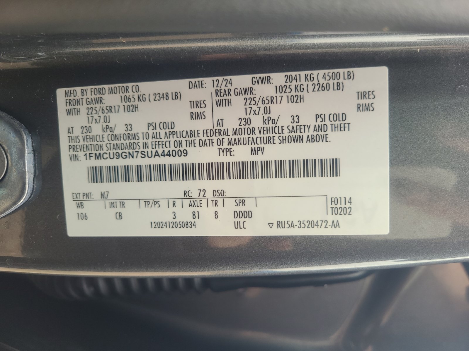 Used 2025 Ford Escape Active AWD/4WD image 25