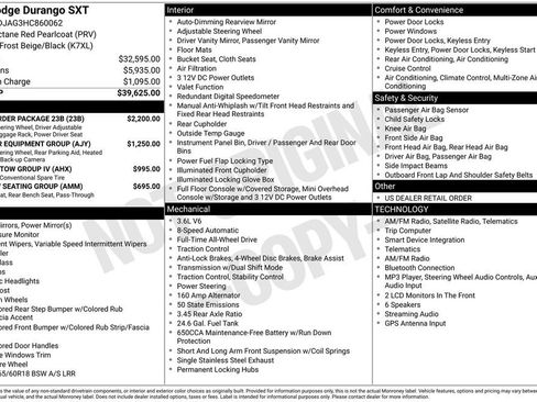 Used 2017 Dodge Durango SXT w/ Quick Order Package 23B AWD/4WD image 2