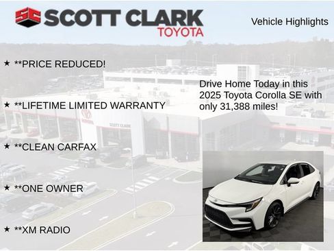 Used 2025 Toyota Corolla SE FWD image 12