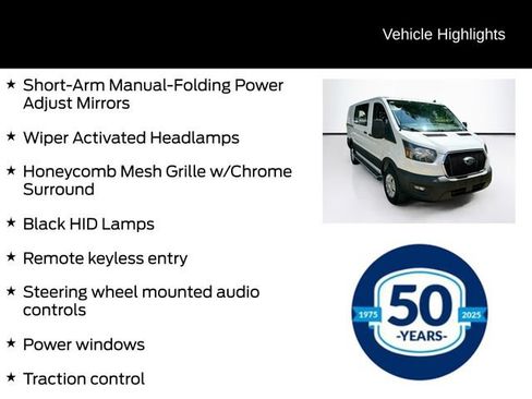 Certified 2025 Ford Transit 250 Low Roof w/ Exterior Upgrade Package RWD image 16