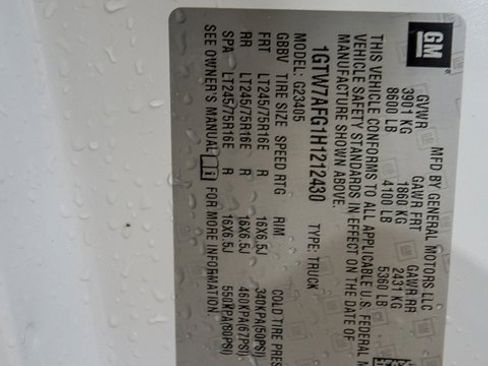 Certified 2017 GMC Savana 2500 w/ All Terrain Package image 18