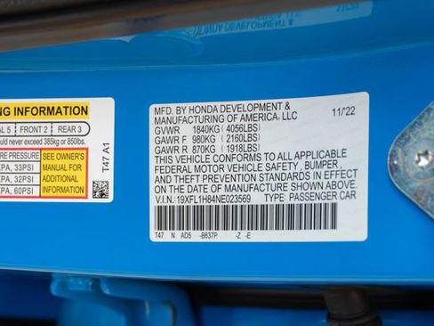 Certified 2022 Honda Civic Sport Touring image 37
