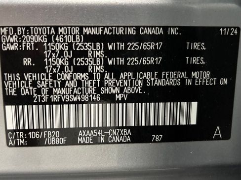 Used 2025 Toyota RAV4 LE AWD/4WD image 11